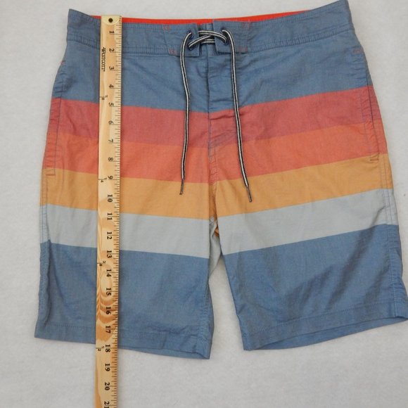 Goodfellow Co Mens Stripped Swim Shorts Size 30 - Picture 3 of 8